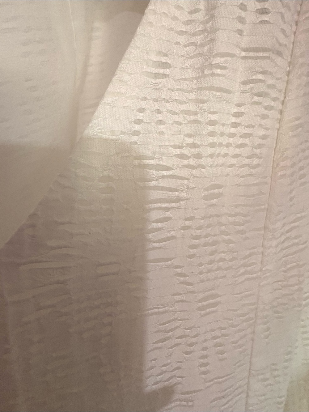 Levi's White V-Neck Textured Midi Dress - Picture 3 of 3